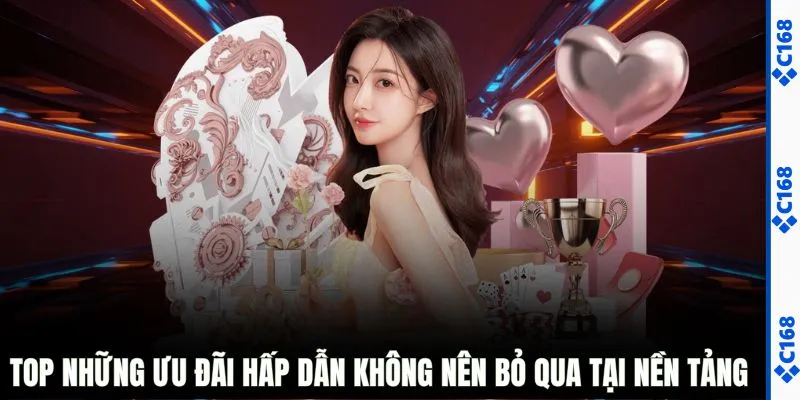 Top những ưu đãi hấp dẫn không nên bỏ qua tại nền tảng 